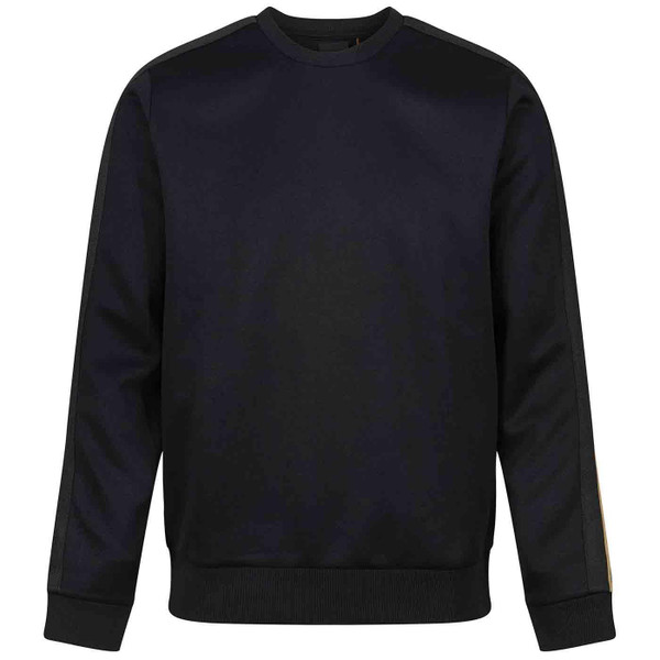 Massachusetts Tape Detail Sweatshirt in Black by Luke 1977 M770351