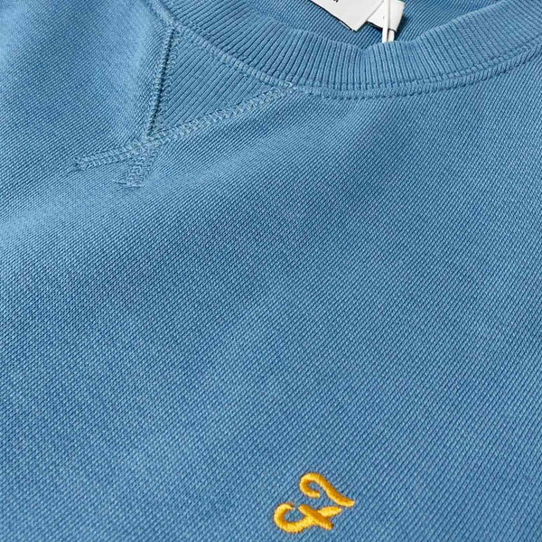 Farah Tim Men's Crew Neck Sweatshirt in Para Blue