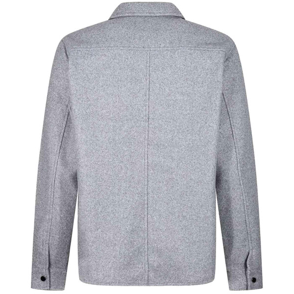 Luke 1977 Warden Premium Twin Pocket Retro Overshirt in Marl Grey M770901