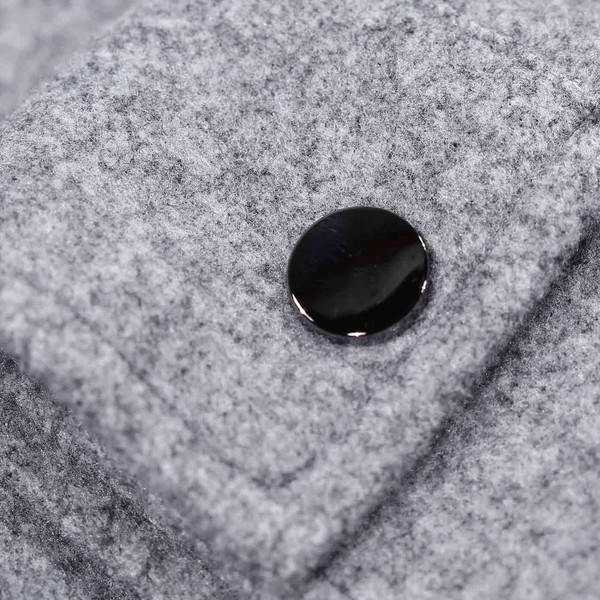 Luke 1977 Warden Premium Twin Pocket Men's Retro Overshirt in Marl Grey M770901