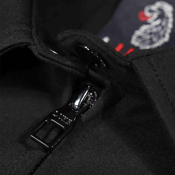 Luke 1977 Pegasus Men's Indie Premium Zip Through Twin Pocket Overshirt in Black M750901