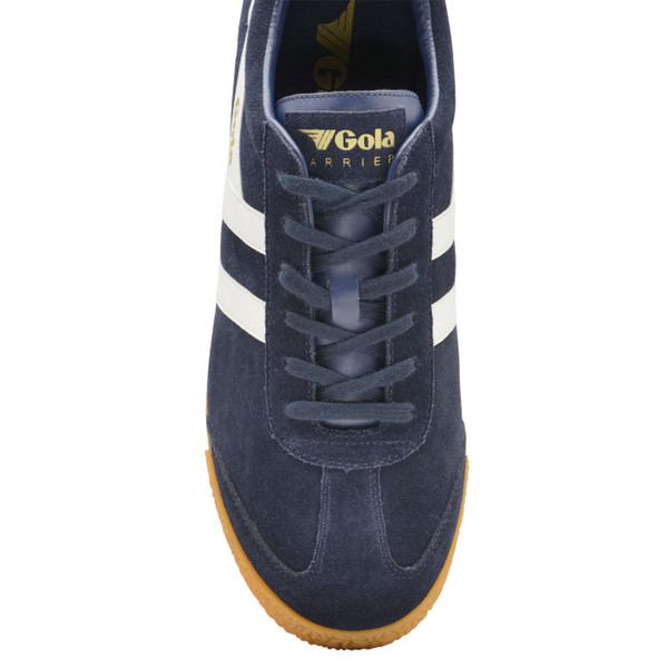 Gola Harrier Suede Retro Trainers Navy White Gola Harrier Suede Retro Trainers Navy White