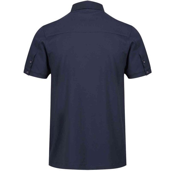Luke Macau Premium Modal Retro Polo Shirt in Navy M721452
