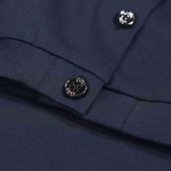 Luke Macau Premium Modal Men's Mod Polo Shirt in Navy M721452