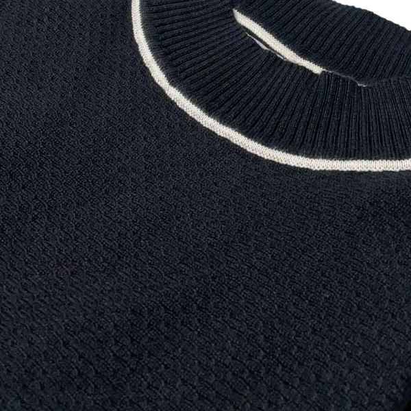 Madcap England Marchand 60s Mod Textured Piping Dress in Black MC1119