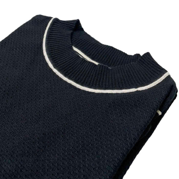 Madcap England Marchand 1960s Mod Textured Piping Dress in Black MC1119