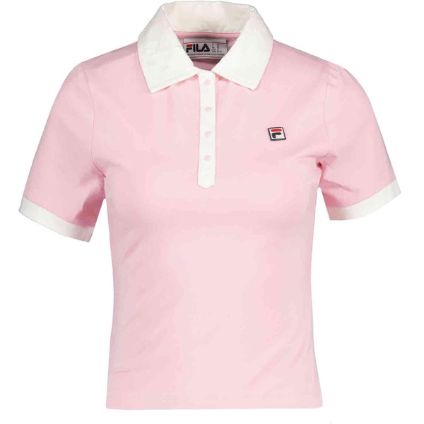 Fila Vintage Women's Harlo Fitted Iconic Polo Shirt in Pink