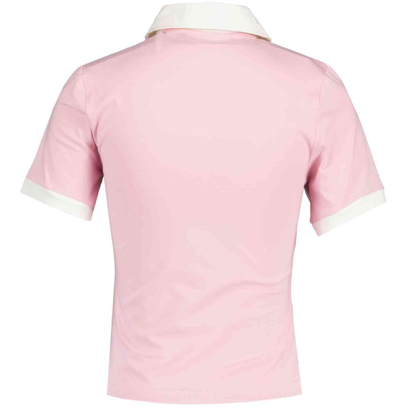 Fila Vintage Women's Harlo Retro Fitted Iconic Polo Shirt in Pink