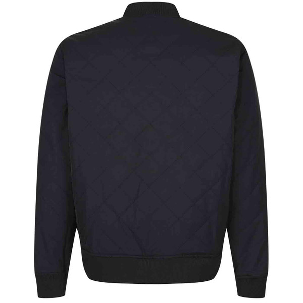 Luke 1977 Suzhou Reversible Diamond Quilted Men's Bomber Jacket in Black and Mushroom