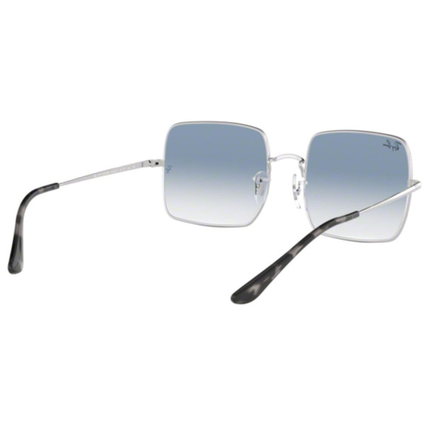 Ray-Ban 1971 Square Sunglasses Retro 70s Silver Blue
