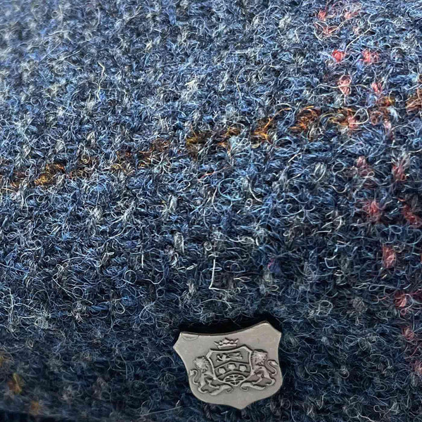 Failsworth Carloway Harris Tweed Men's Cap in Navy 4060