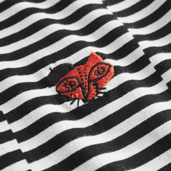 Mademoiselle Yeye Daily Solution Retro 60s Fox T-Shirt in Black/White G42227