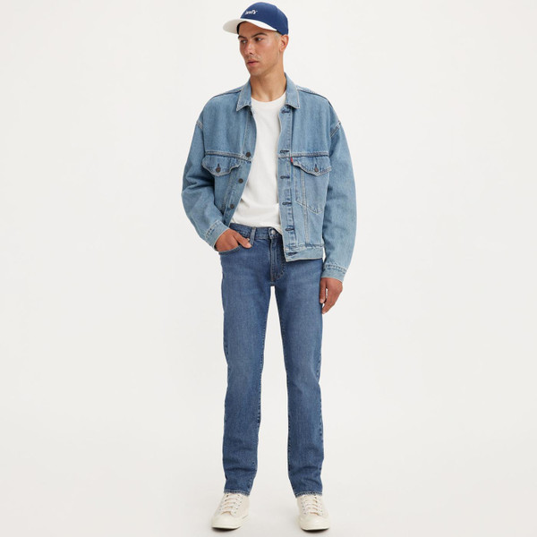 levis mens 511 slim fit retro denim jeans dark indigo
