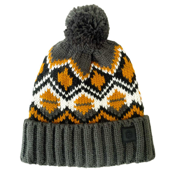 Failsworth Retro Alpine Pom-Pom Beanie Hat in Yule