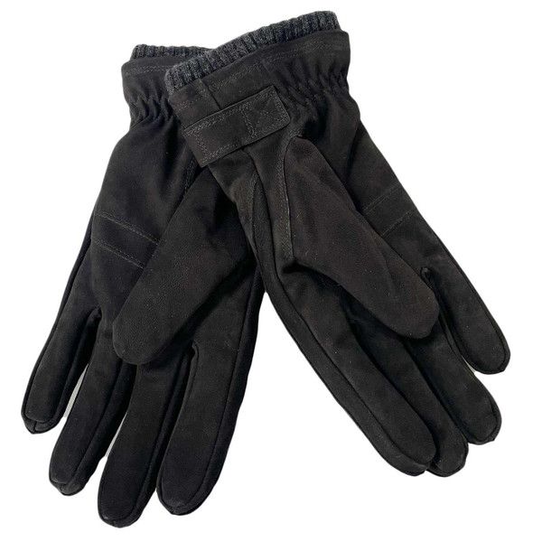 Failsworth Retro 70s Buck Gloves in Black Leather