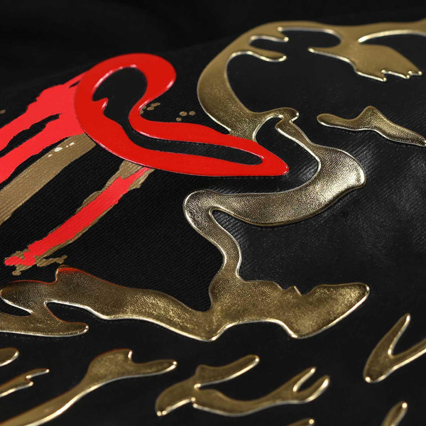 Drip Tease Luke Foil Print T-shirt in Black M770154