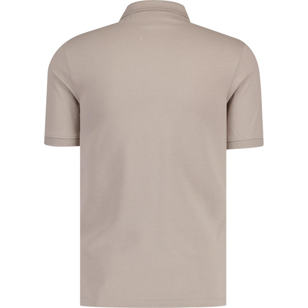 lyle and scott mens mod slim fit plain polo tshirt taupe