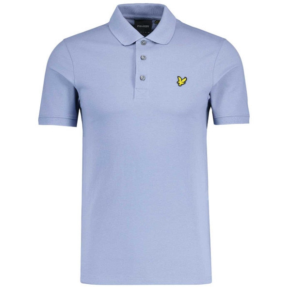Lyle And Scott Classic Pique Polo Shirt in Crafted Blue SP400VOG