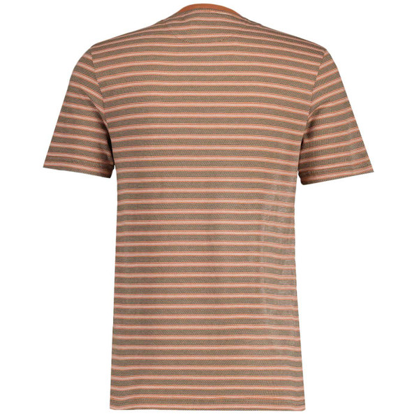 Farah Wilmot Textured Stripe T-shirt in Teak