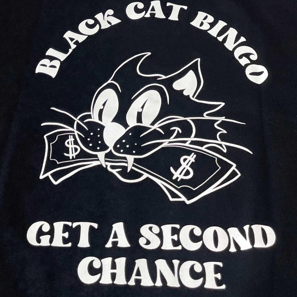 Farah Jasper Cat Graphic Retro Archive T-shirt in Black
