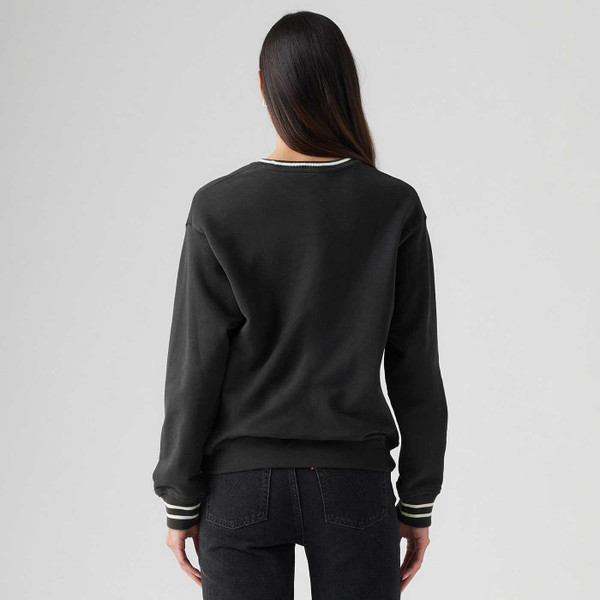 Levi's Womens Heritage Sport Retro Script Crew Neck Sweatshirt 