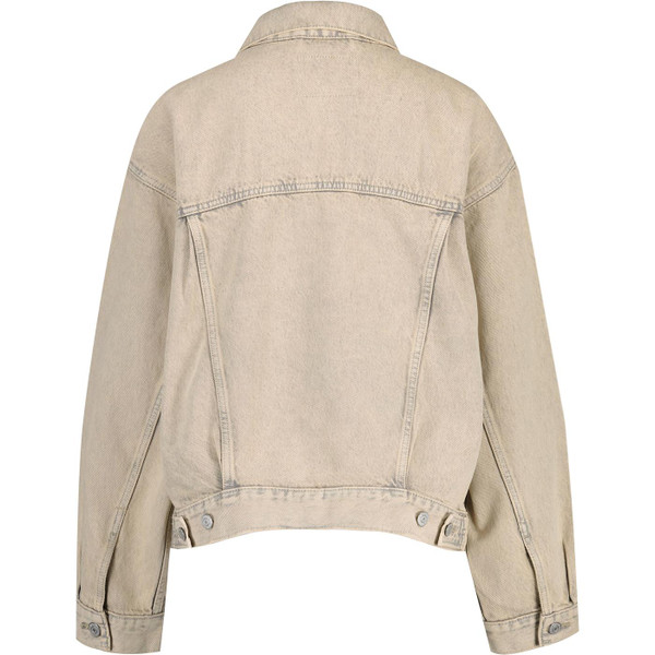 levis womens 90s retro trucker washed denim jacket sand