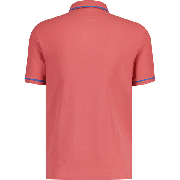 original penguin mens earl tipped sticker pete chest pocket polo tshirt mineral red