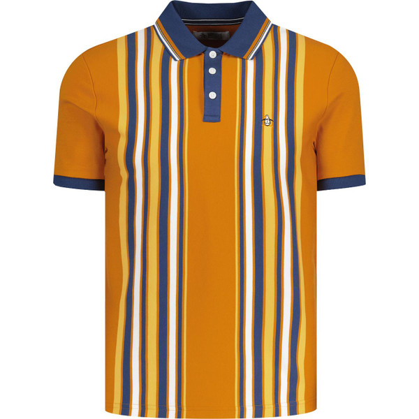 original penguin mens vertically striped jersey bowling tshirt sudan brown blue original penguin mens vertically striped jersey bowling tshirt sudan brown blue