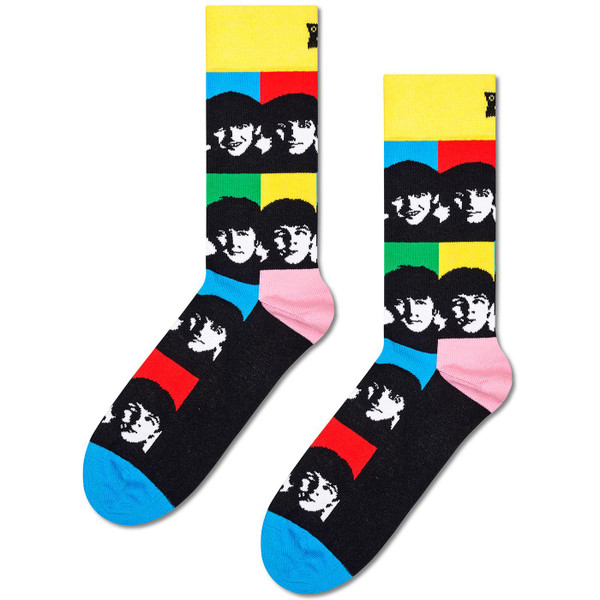 Happy Socks Beatles Women's All Together Now Socks in Black BEA01-0203 
