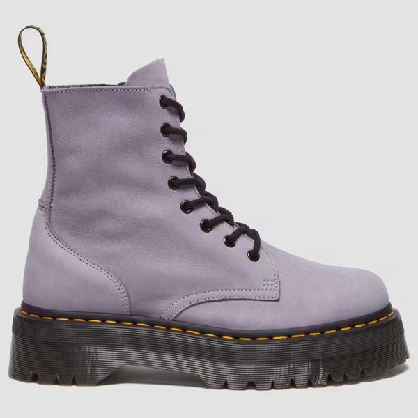 Dr Martens Jadon III Retro 70s Buttersoft Leather Platform Boots in Purple 31991774