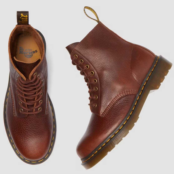 Dr Martens 1460 Pascal Ambassador Leather Mod Lace Up Boots in Cashew Dr Martens 1460 Pascal Ambassador Leather Mod Lace Up Boots in Cashew