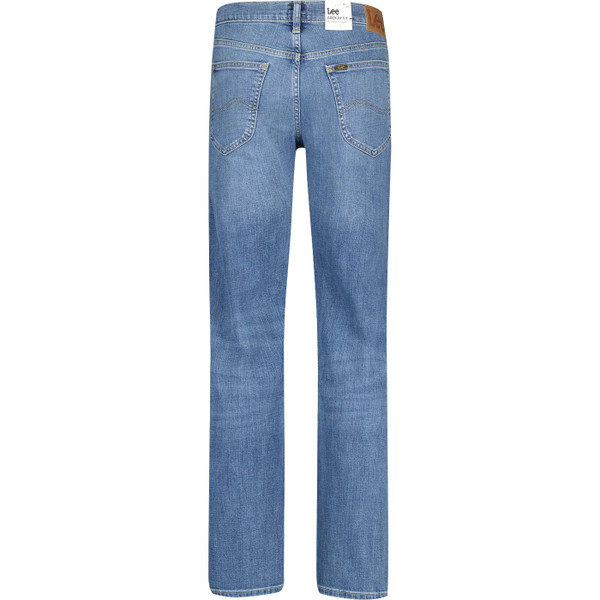 lee jeans men daren retro zip fly straight cut mod jeans highland blue