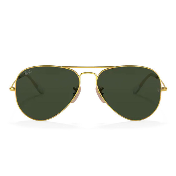 Ray-Ban Women's RB3025 W3400 Aviator Sunglasses in Gold/Arista Green