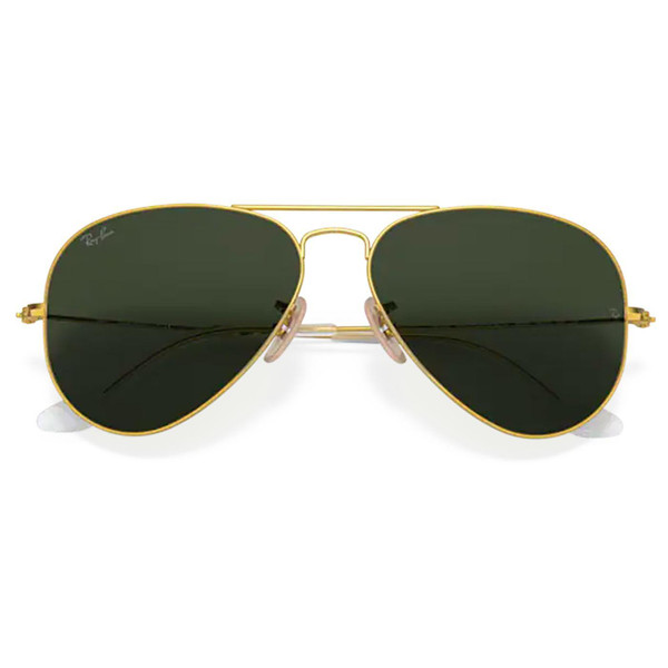 Ray-Ban Women's RB3025 W3400 Aviator Sunglasses in Gold/Arista Green