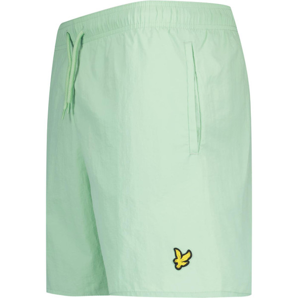 lyle and scott mens classic plain drawstring swim shorts turquoise green