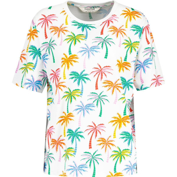 sugarhill brighton mens kinsley rainbow palms retro relaxed tshirt off white