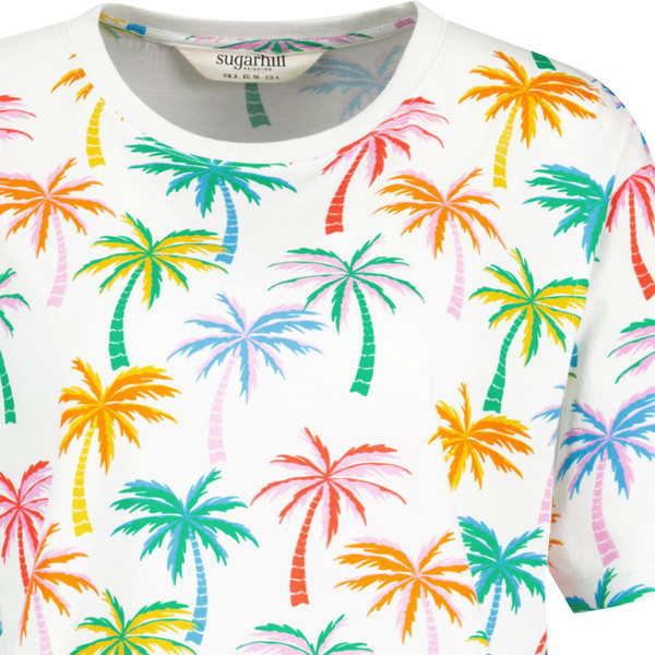 sugarhill brighton mens kinsley rainbow palms retro relaxed tshirt off white