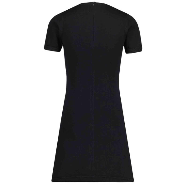 Madcap England Overlook Honeycomb Knitted Retro Mod Dress in Black and Golden Glow
