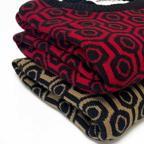 Madcap England Overlook Mod Honeycomb Knitted T-shirts Close Up