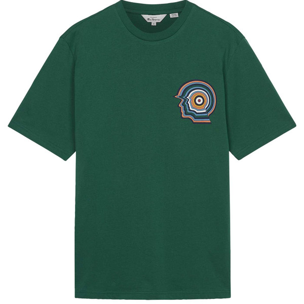 Ben Sherman Mod Head Scooter Target T-shirt in Green 0076127 650