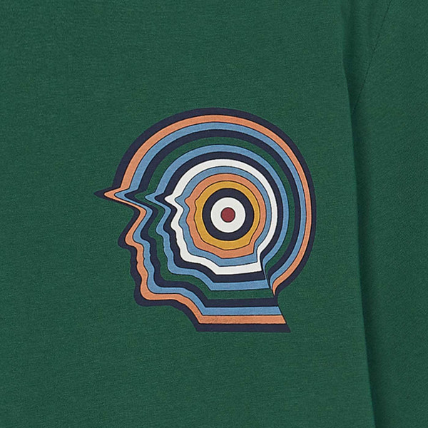 Ben Sherman Mod Head Scooter Target Tee in Green 0076127 650