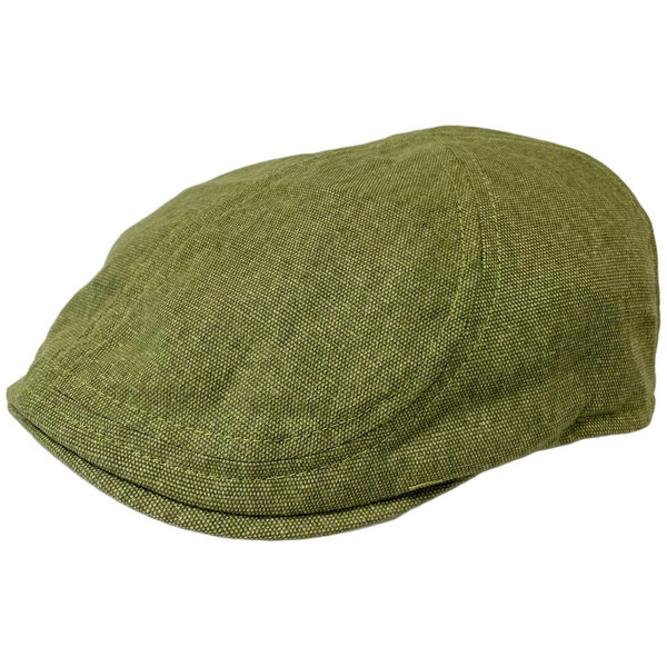 Failsworth Porto 6 Panel Retro Textured Cap in Green
