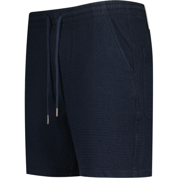 farah vintage mens redwald drawstring waffle texture shorts navy