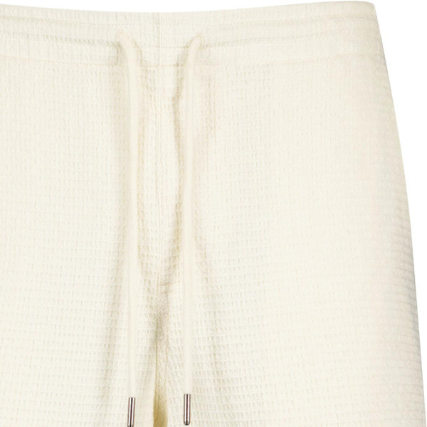 farah vintage mens redwald drawstring waffle texture shorts ecru