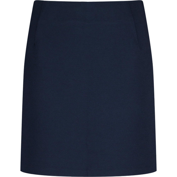 louche womens aubin retro 60s rib zip mini skirt navy
