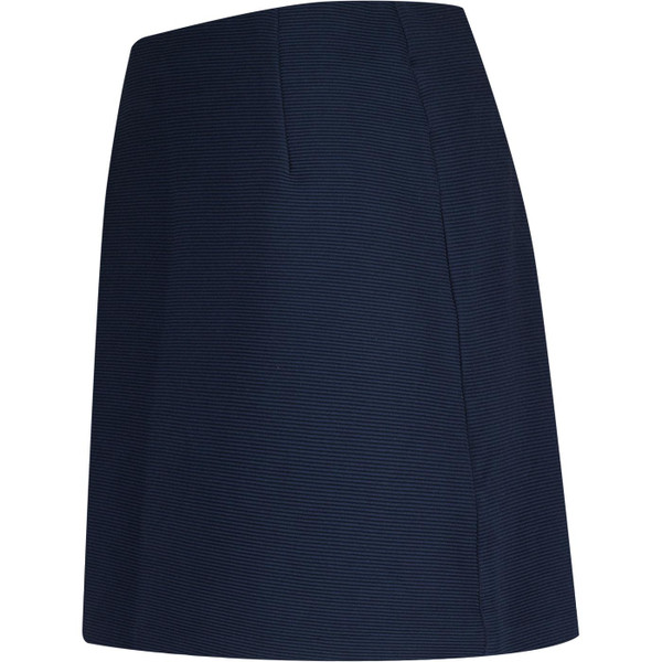 louche womens aubin retro 60s rib zip mini skirt navy