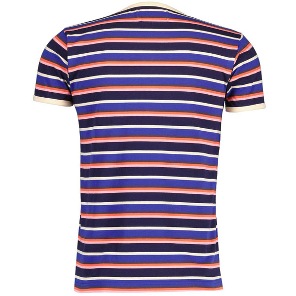 Madcap England Dekker Indie Multi Stripe T-shirt in Maritime Blue Madcap England Dekker Indie Multi Stripe T-shirt in Maritime Blue