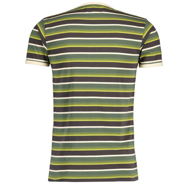 Madcap England Dekker Retro Multi Stripe Ringer T-shirt in Jetset MC1044 Madcap England Dekker Retro Multi Stripe Ringer T-shirt in Jetset MC1044
