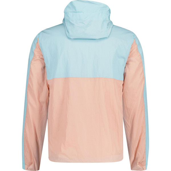 weekend offender mens parissa retro colour block lightweight zip windbreaker jacket saltwater blue