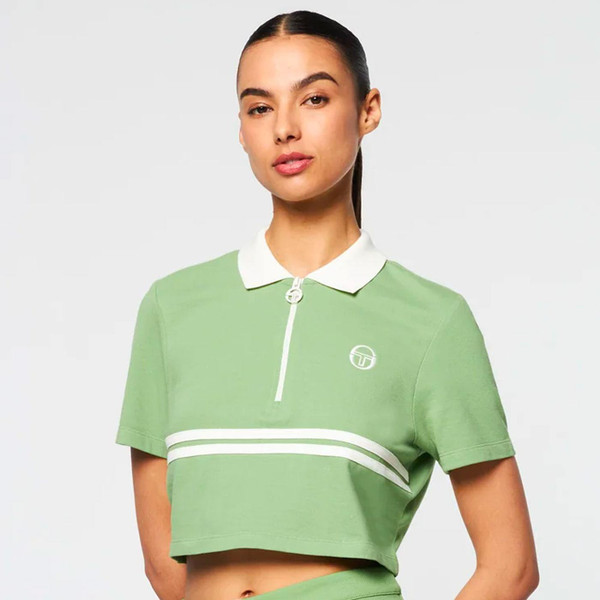 Sergio Tacchini Miss Supermac Polo Shirt in Jade Green STW10131